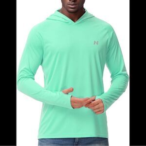 Men's Mint Green Hoodie Shirt